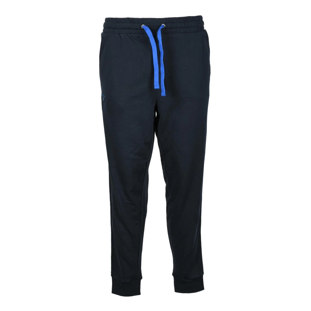 Blauer Katoenen Casual Broek Blue Heren