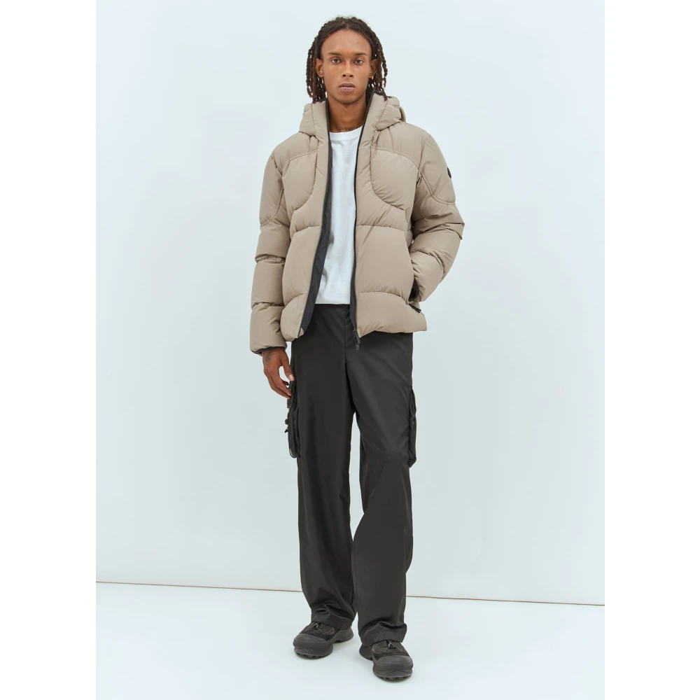 Moncler Matte Finish Kort Donsjack Beige Heren