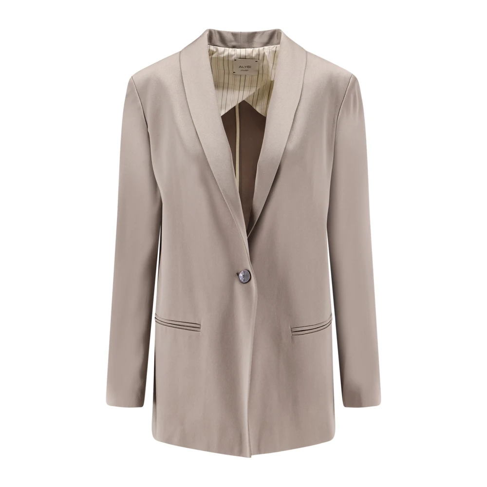 Alysi Women's Beige Blazers, Xs, Single-Breasted Blazer