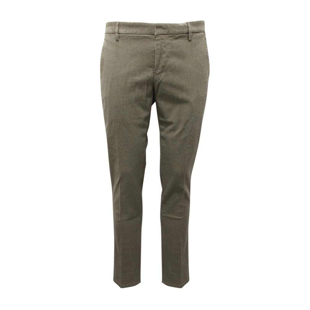 Dondup Men's Green Slim-Fit Trousers, W38, Gaubert Trousers