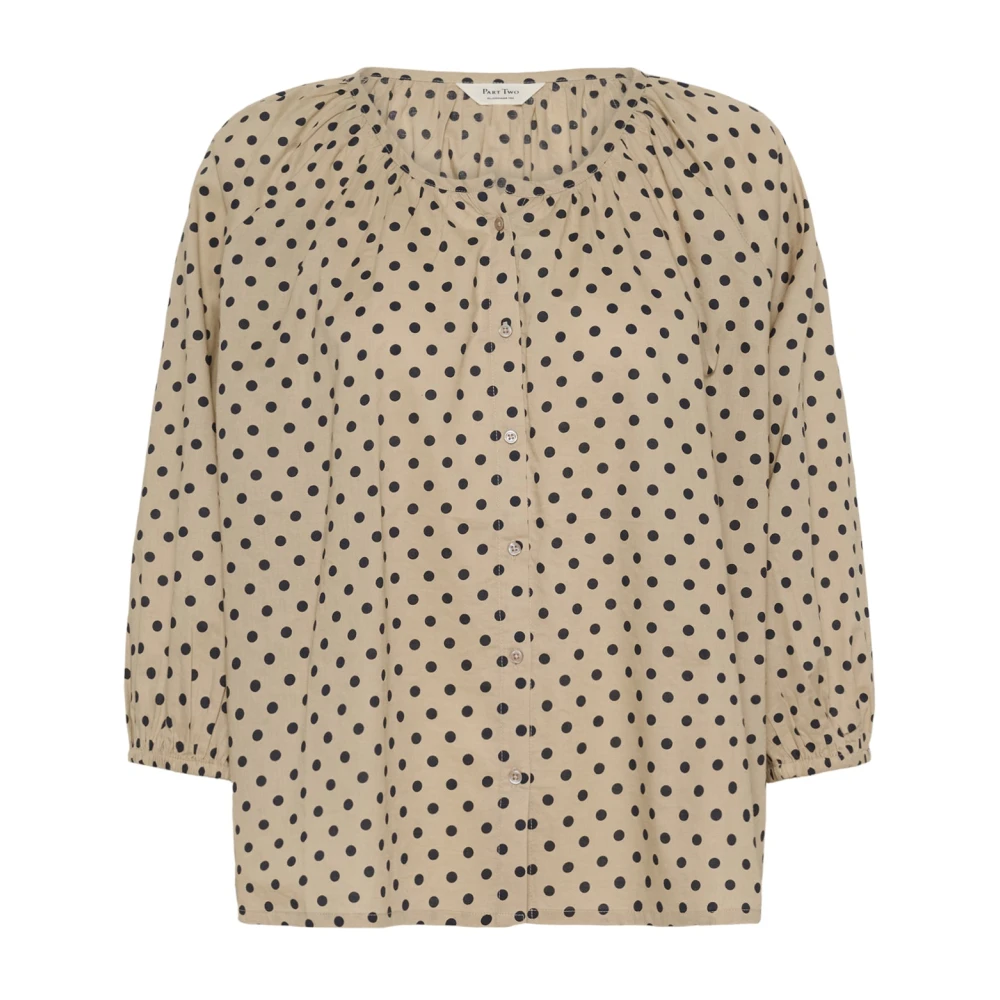 Part Two Women's Beige Blouses, 2XL, Blouses