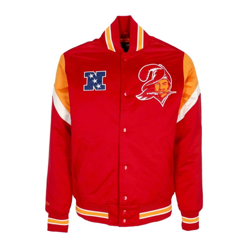 Mitchell & Ness Men's Red Nfl Heavyweight Bomber Jacket Tampa Bay Buccaneers - Bomber Jackets - L - Jackets
