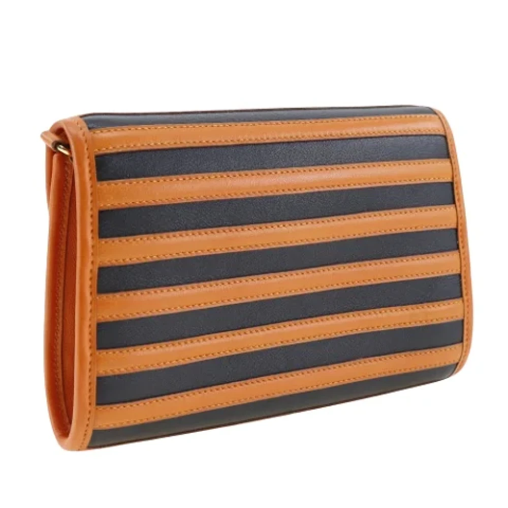 Hermès Vintage Pre-owned Leather shoulder-bags Black Dames
