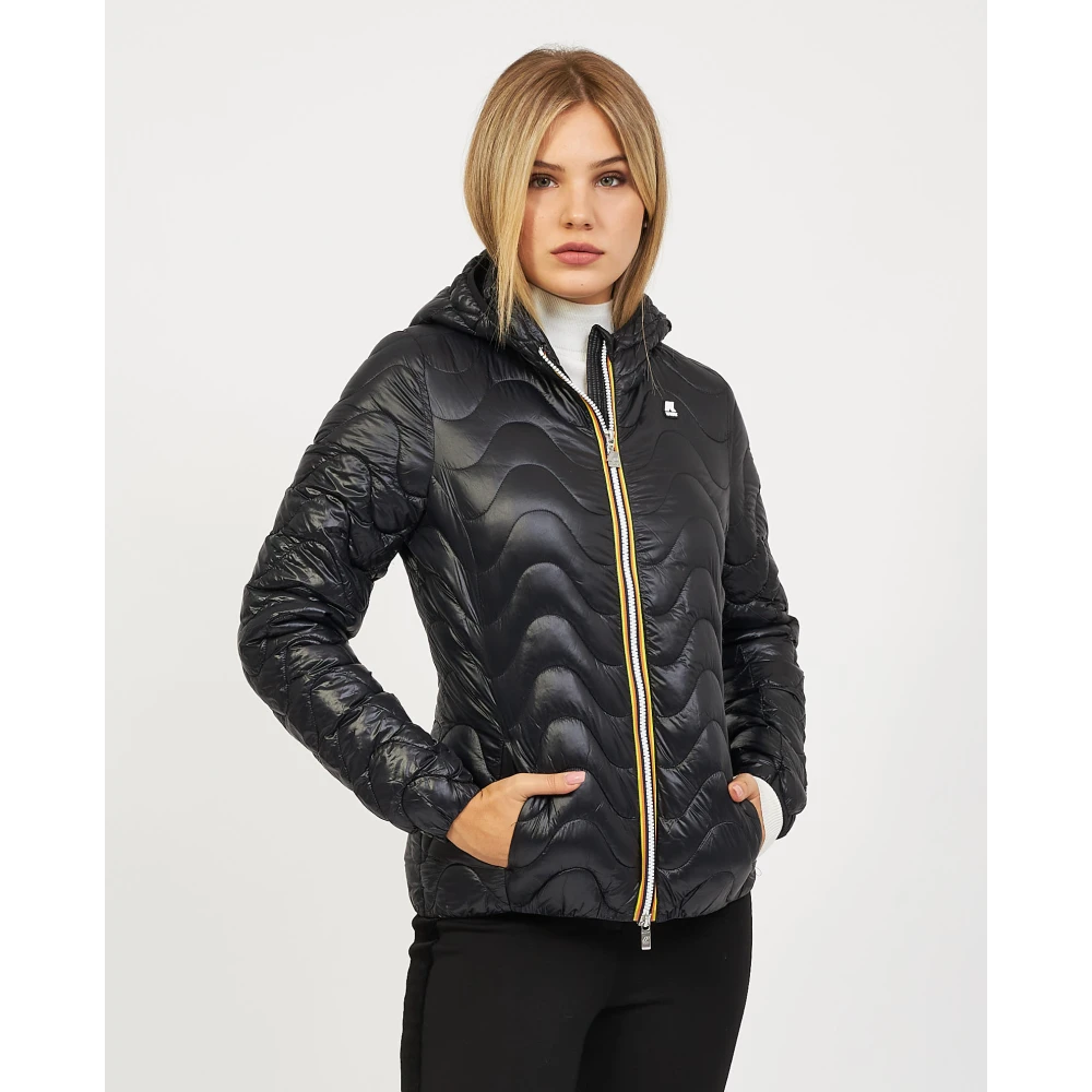 K-way Lily Korte Jas Zwart Black Dames