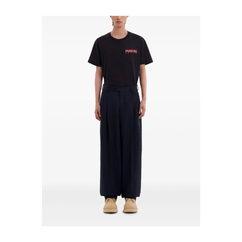 Marni Heren Casual Broek Black Heren