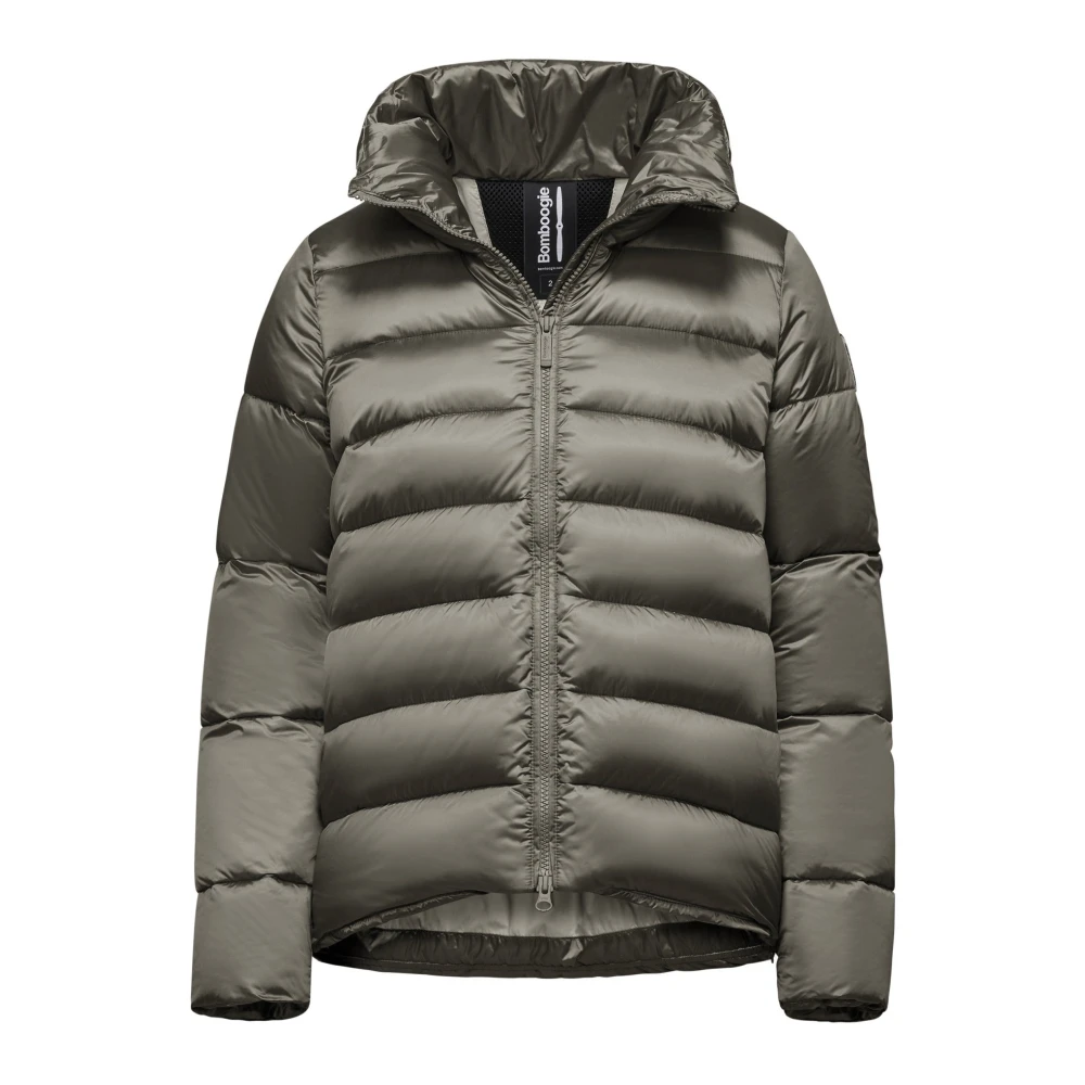 BomBoogie Lichtgewicht nylon donsjack Brown Dames