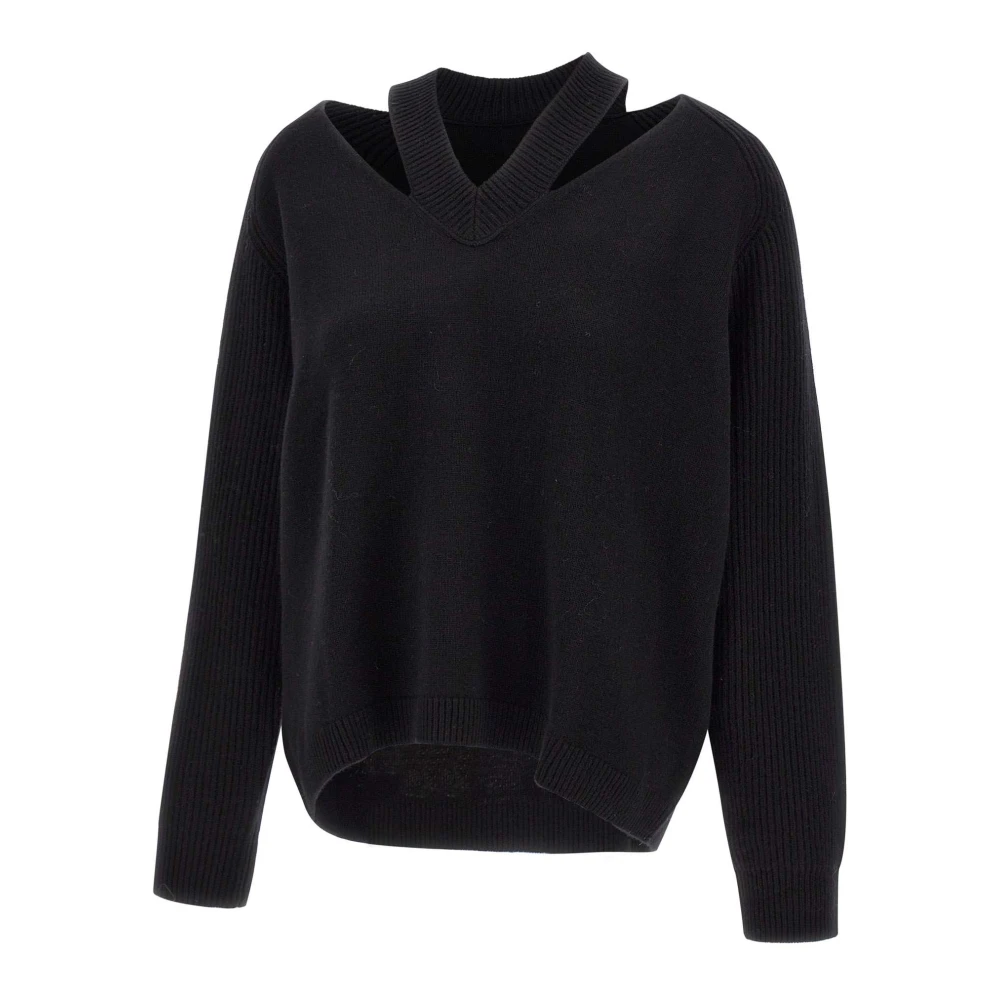 Notshy Zwarte Sweater Maglia Stijlvol Black Dames