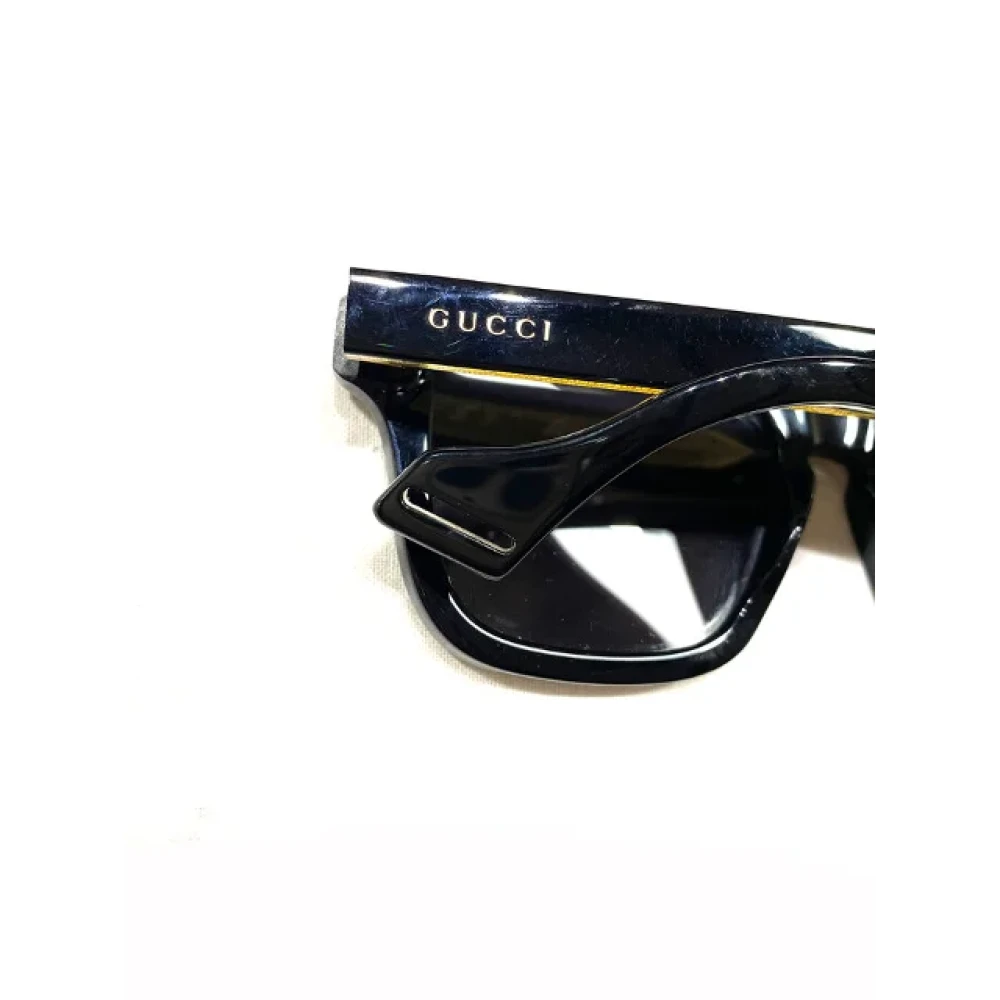 Gucci Vintage Pre-owned Plastic sunglasses Black Dames