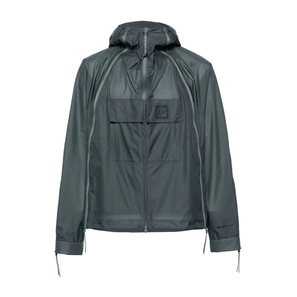 C.P. Company Donkerblauwe Waterdichte Jas Turbulence Gray Heren