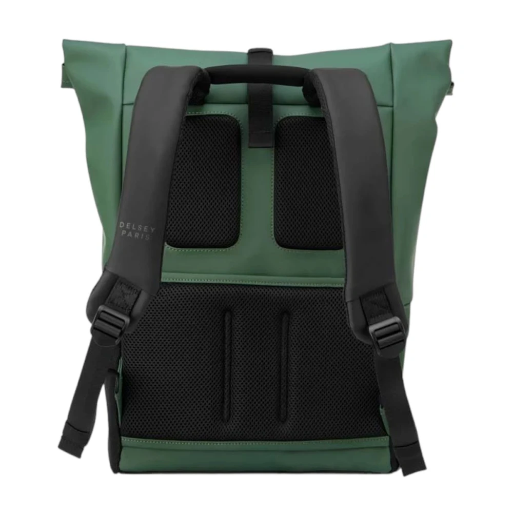 Delsey Rolltop Rugzak Unisex Turenne Soft Stijl Green Unisex