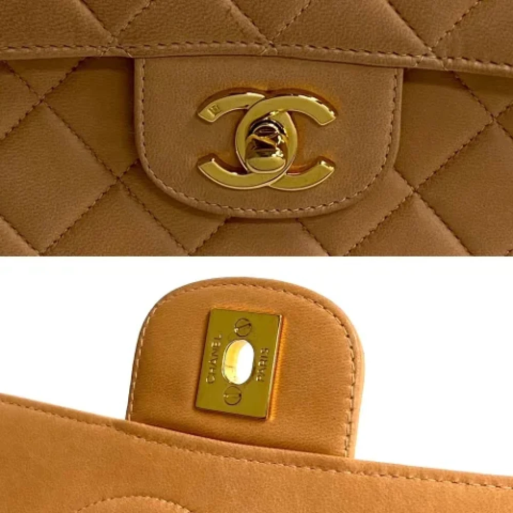 Chanel Vintage Pre-owned Leather handbags Brown Dames