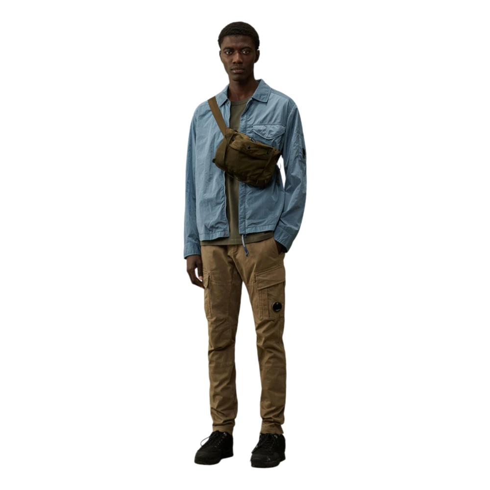 C.P. Company Chrome-R Overshirt in Flint Stone Blue Heren