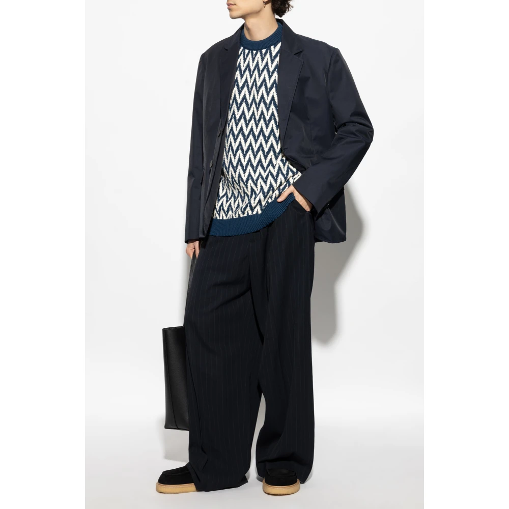 Lanvin Jas met zakken Blue Heren