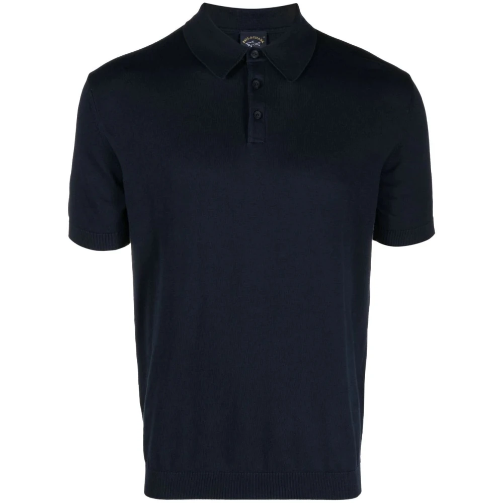 PAUL & SHARK Blauw poloshirt met korte mouwen Blue Heren