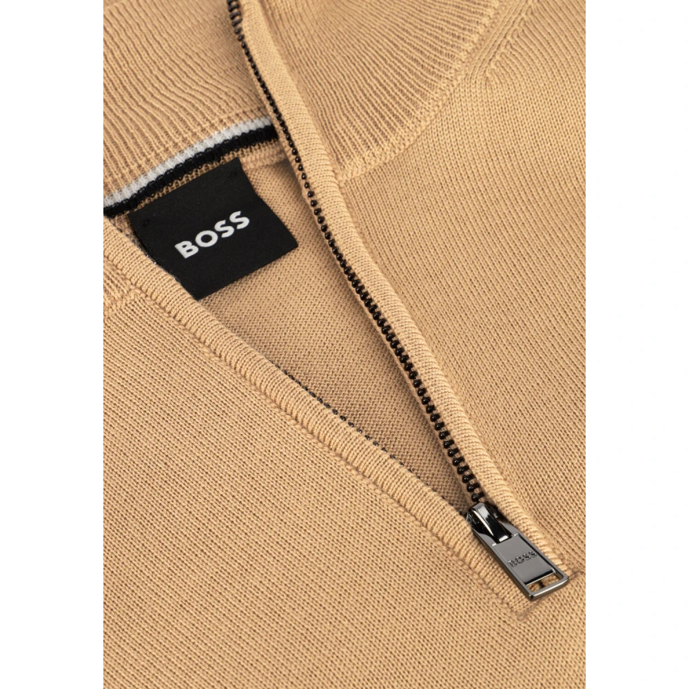 Boss Black Stijlvolle Herentrui Ebenji Beige Heren