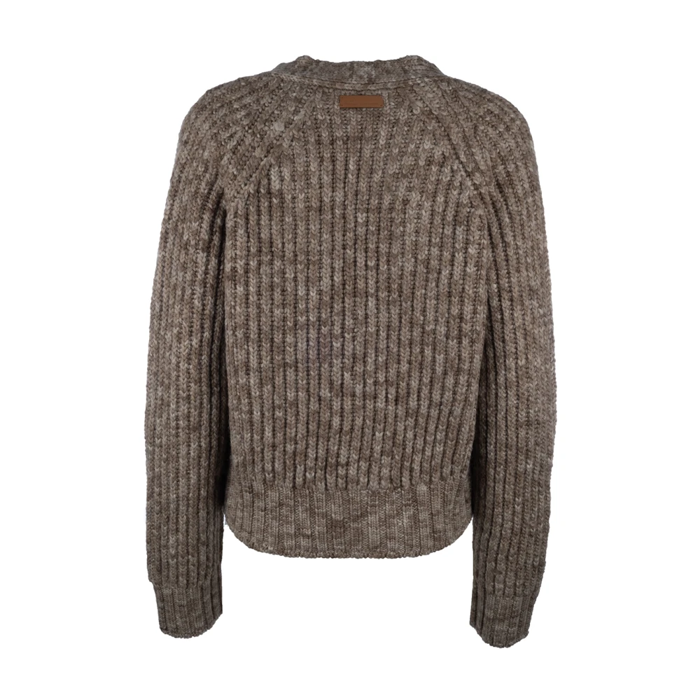 Ami Paris Stijlvolle Gebreide Collectie voor Jou Brown Dames