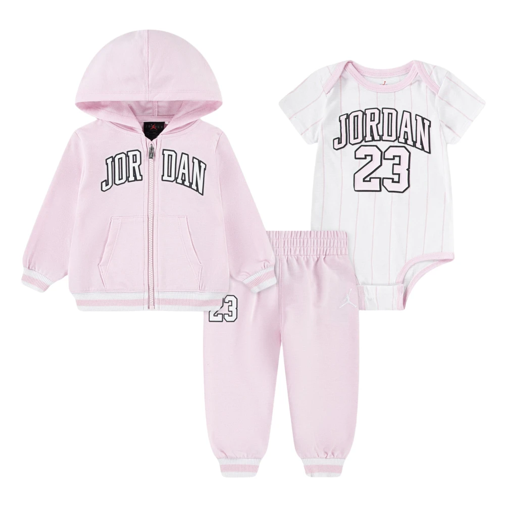 Jordan Pink Kids Sport Sets, Female, 12 M, Mj 23 Fz Tracksuit Set
