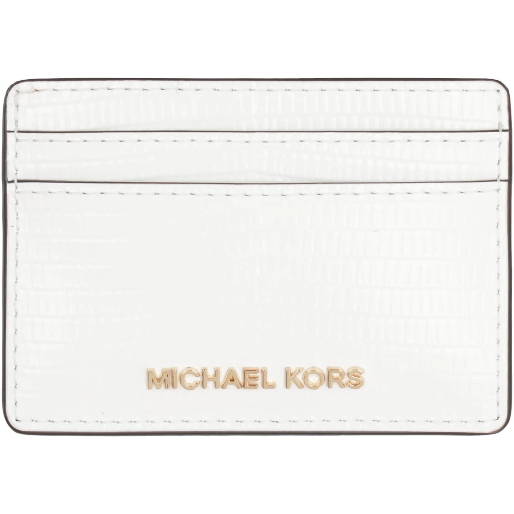 Michael Kors Croco-Print Lederen Kaarthouder White Dames