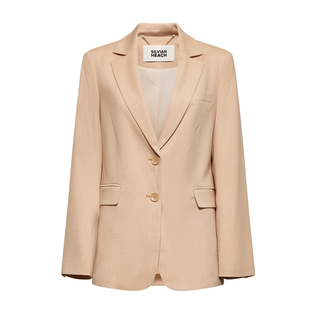 Silvian Heach Vrouw Roze Jassen Dames, 2XS, Polyester, Klassieke Blazer