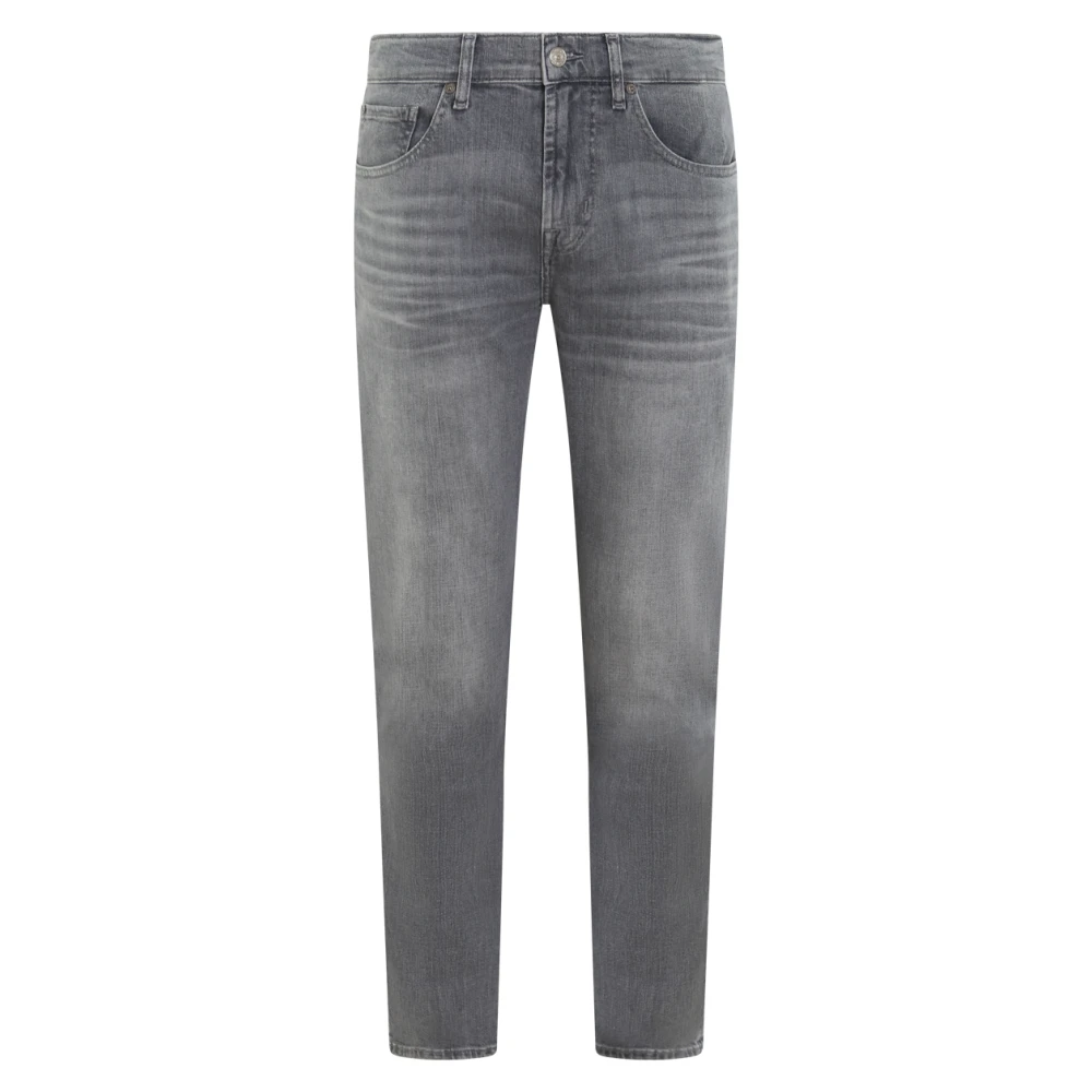 7 For All Mankind Slim Fit Jeans Gray Heren