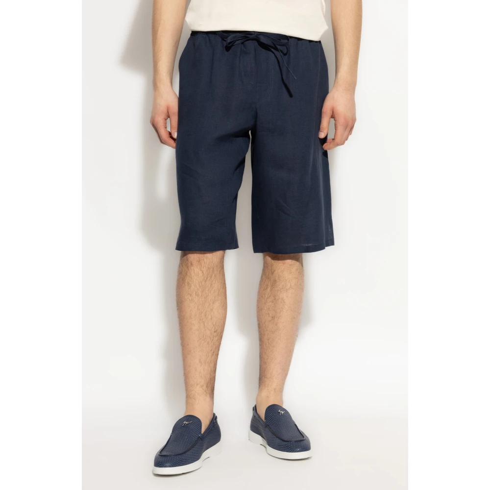 Dolce & Gabbana Linnen shorts Blue Heren