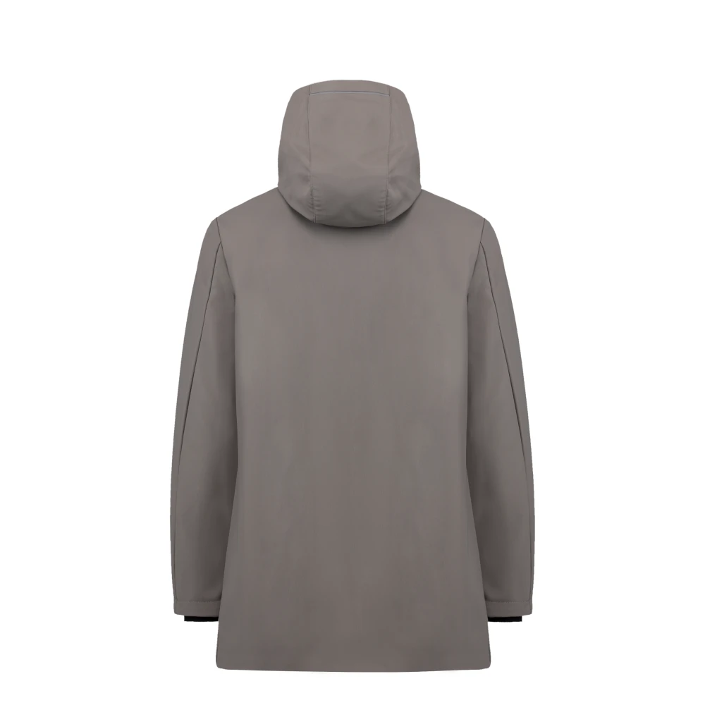People of Shibuya Waterdichte parka met capuchon en reflecterende details Gray Heren