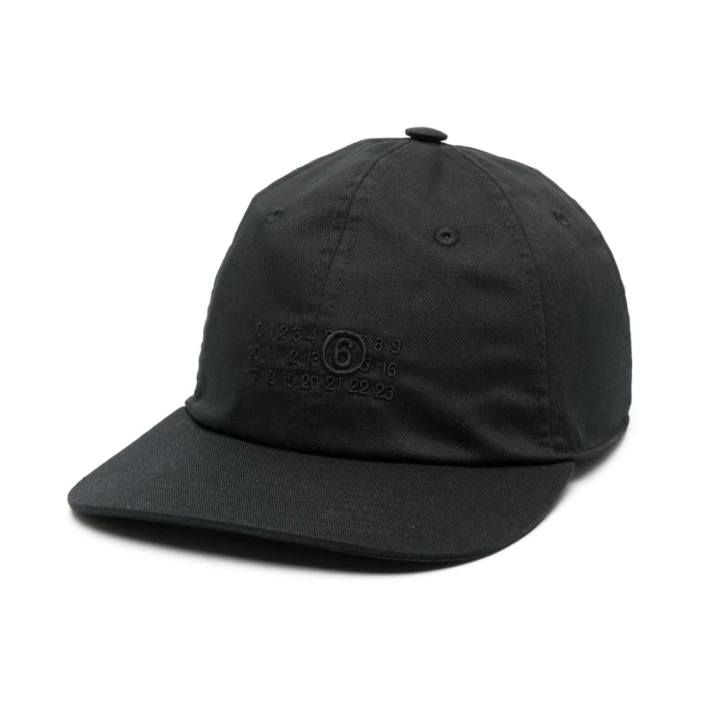 MM6 Maison Margiela Numerieke Handtekening Baseballpet Black Heren