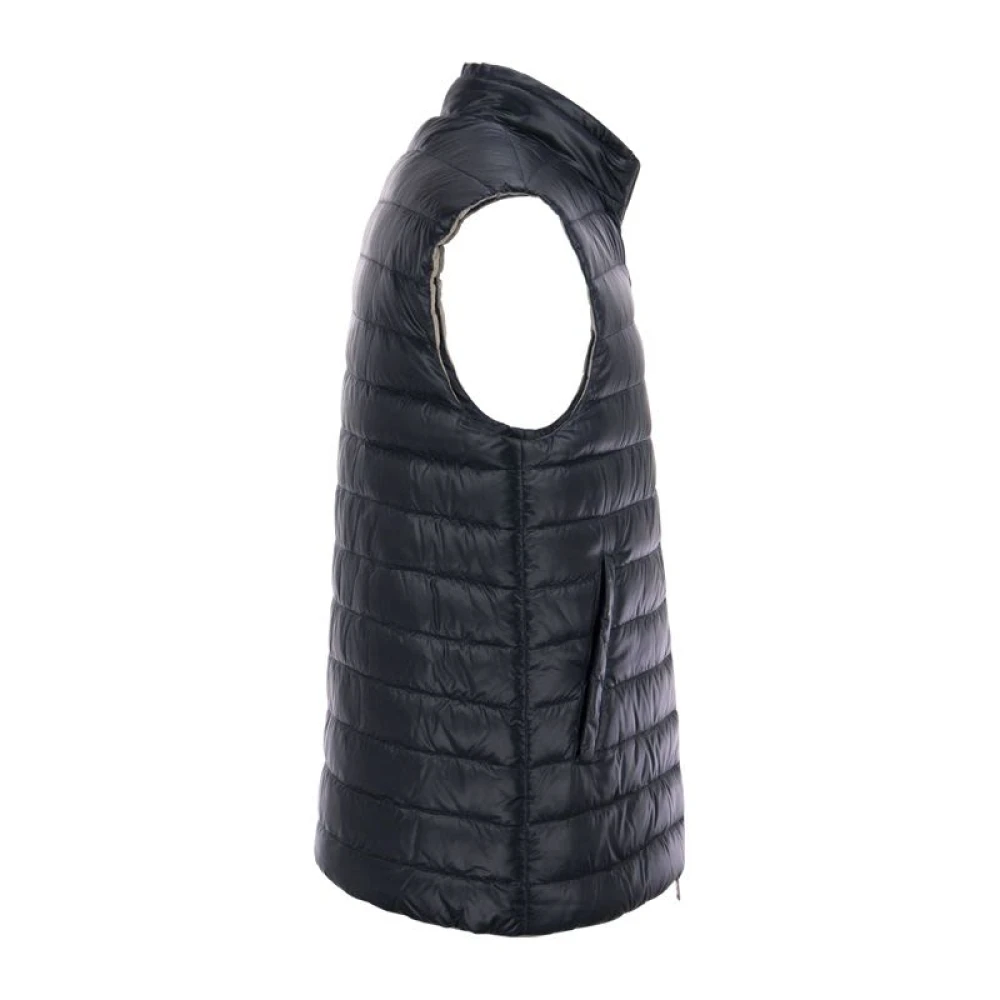 Herno Omkeerbaar Ultralicht Nylon Gilet Blue Heren