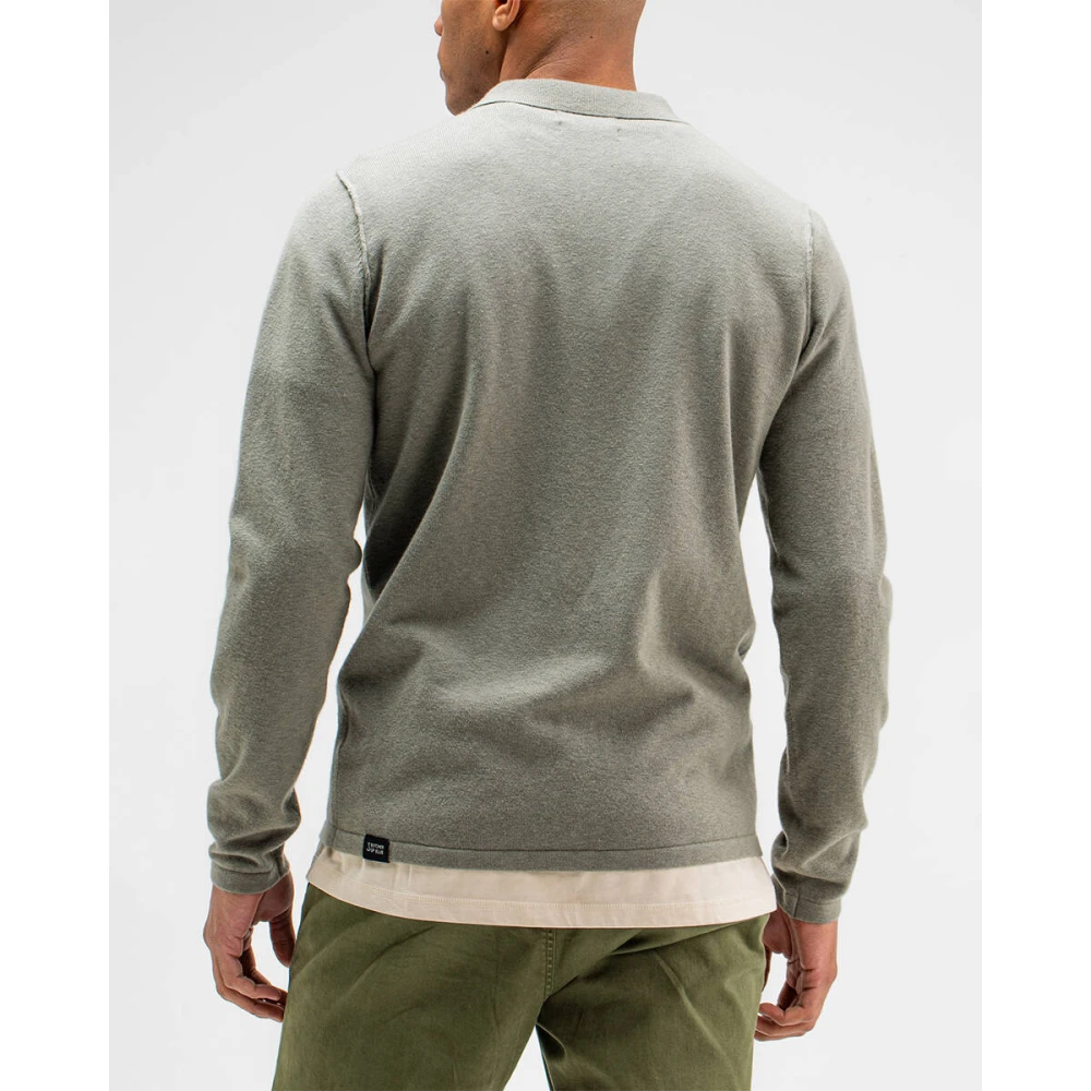 Butcher of Blue Clifden Polo Lange Mouw Shirt Green Heren