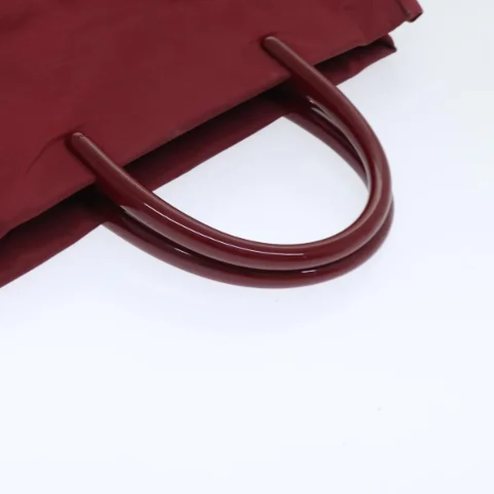 Prada Vintage Pre-owned Nylon handbags Red Dames