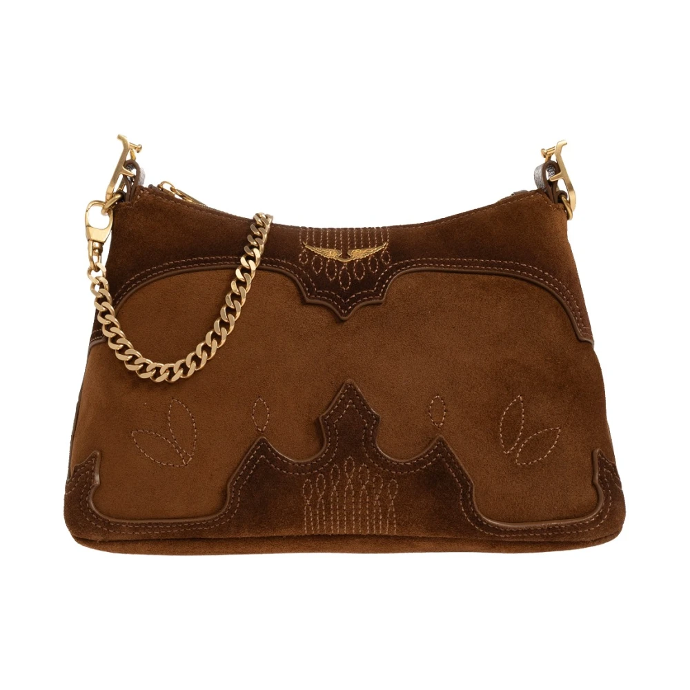 Zadig & Voltaire Donna Marrone - Borsa Jim In Camoscio - Bags - One Size