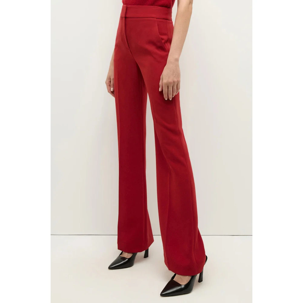 Veronica Beard Op Maat Gemaakte Lebone Broek Red Dames