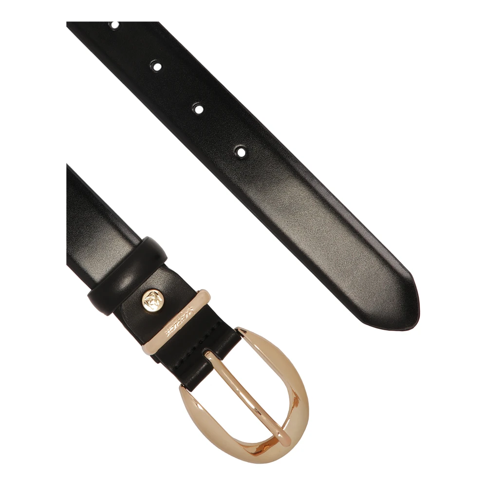 Kazar Zwarte riem met minimalistische gesp Black Dames
