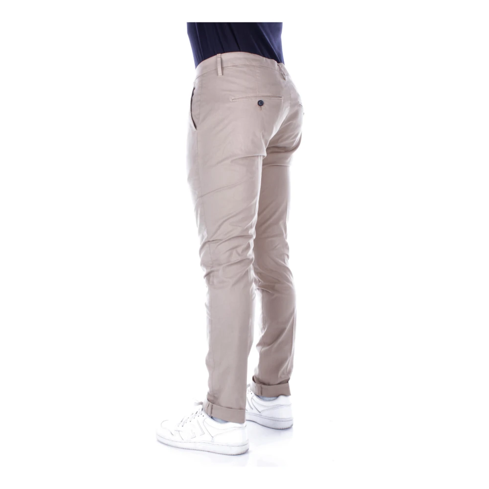 Dondup Heren Logo Broek met Zakken Beige Heren