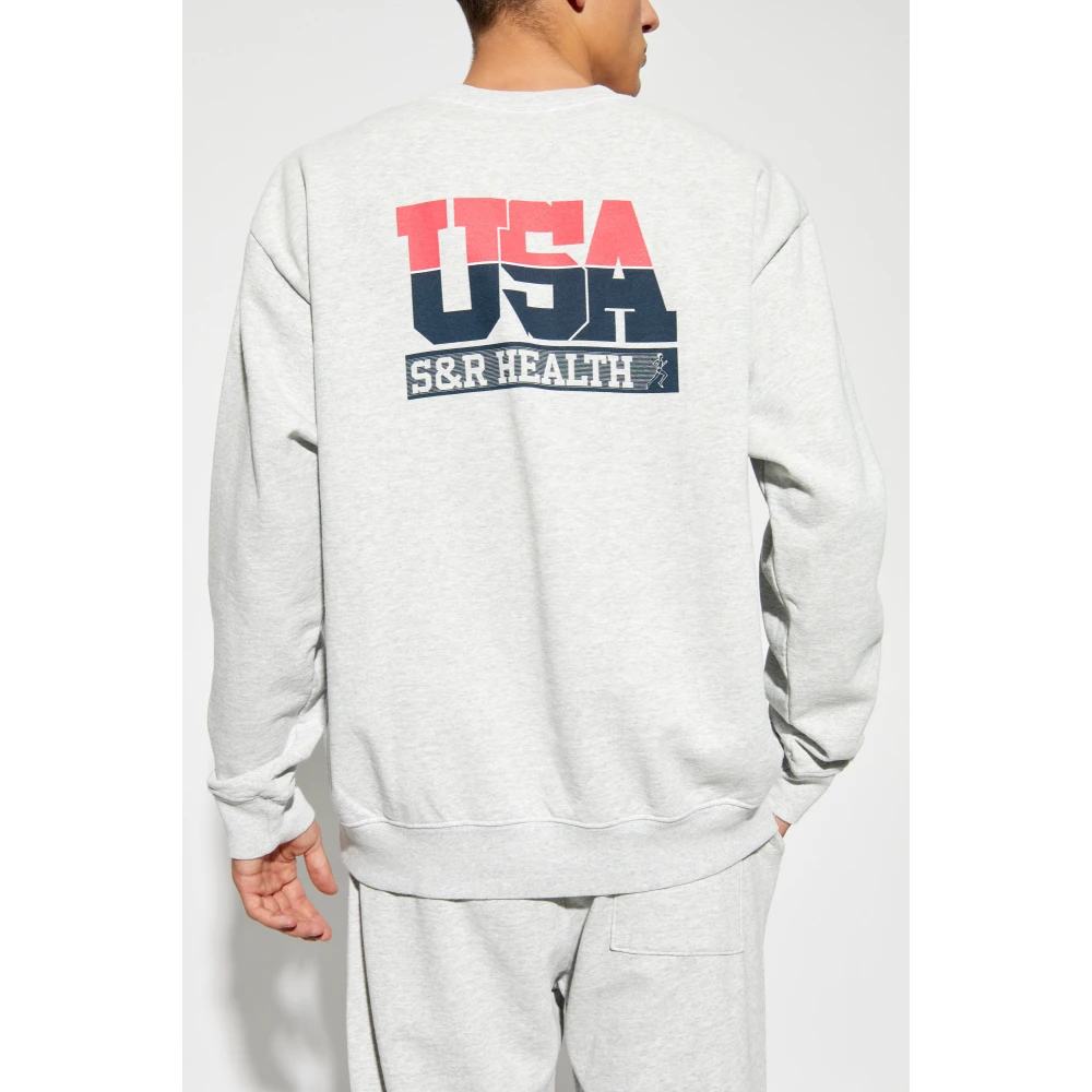 Sporty & Rich Katoenen sweatshirt Gray Unisex