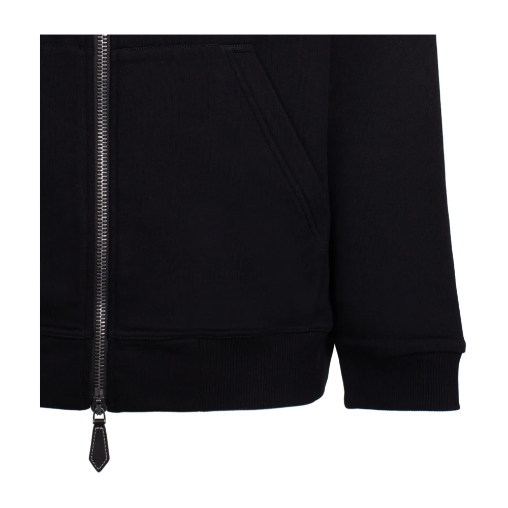 Burberry Geruite Hoodie Black Heren