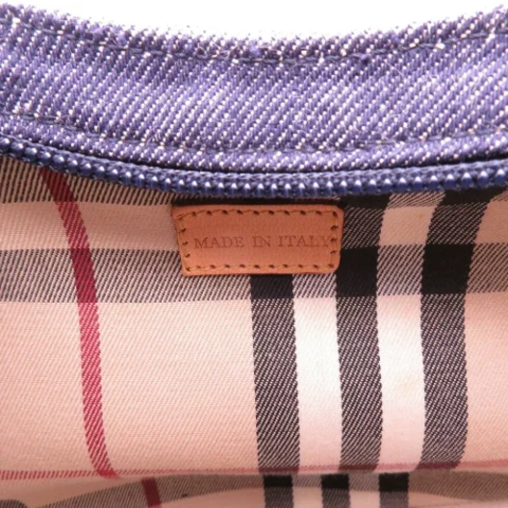 Burberry Vintage Pre-owned Denim handbags Blue Dames