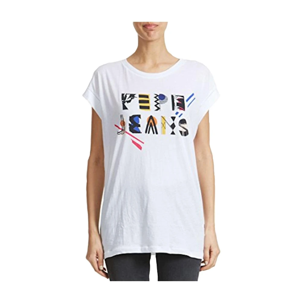 Pepe Jeans Women's White T-Shirts, Xs, Celias T-Shirt