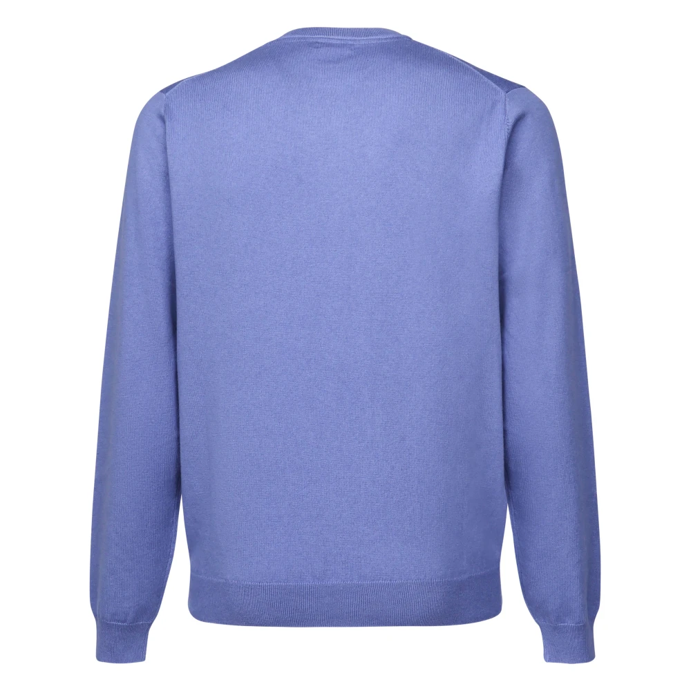 Sun68 Paarse Ronde Hals Sweater met Logo Purple Heren