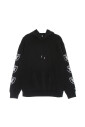 lasrai-black-distressed-sleeve-print-hoodie