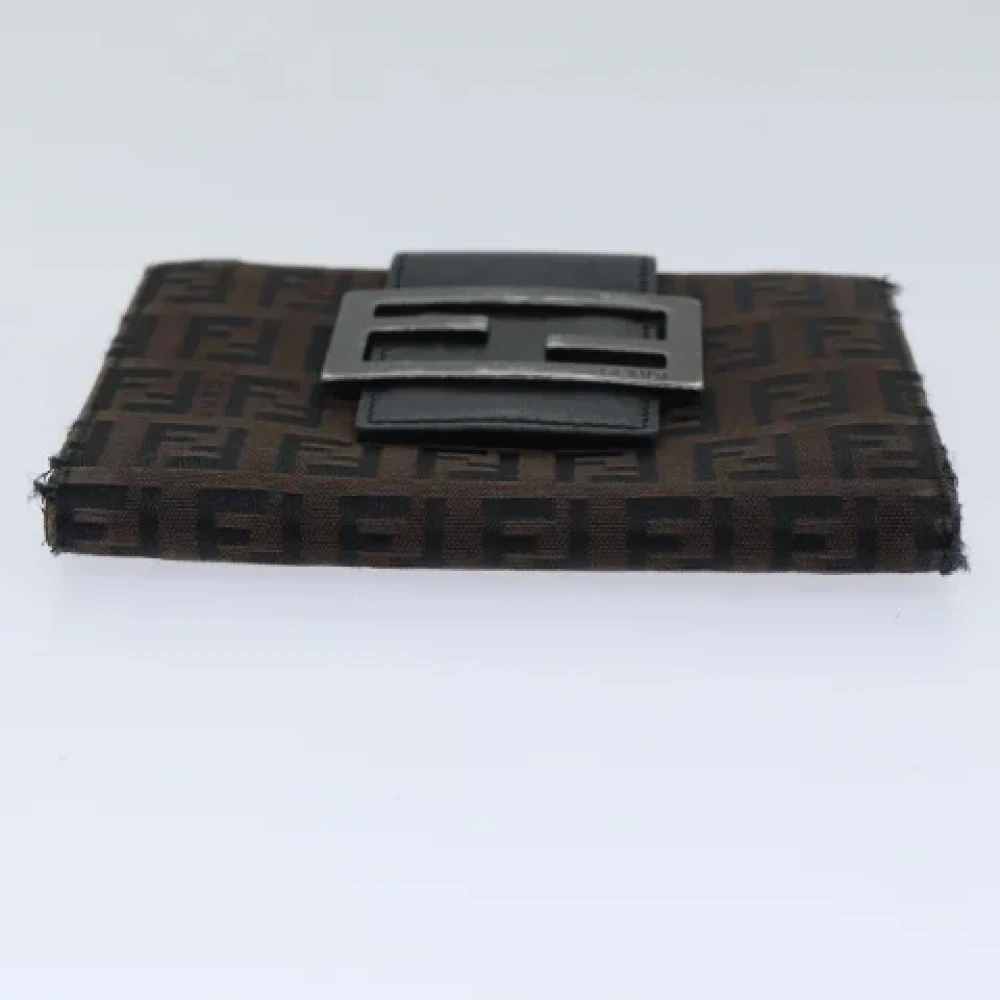 Fendi Vintage Pre-owned Canvas wallets Brown Dames