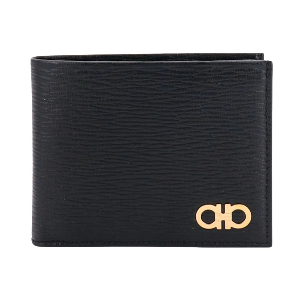 Salvatore Ferragamo Herenaccessoires Portemonnees Zwart Aw23 Black Heren