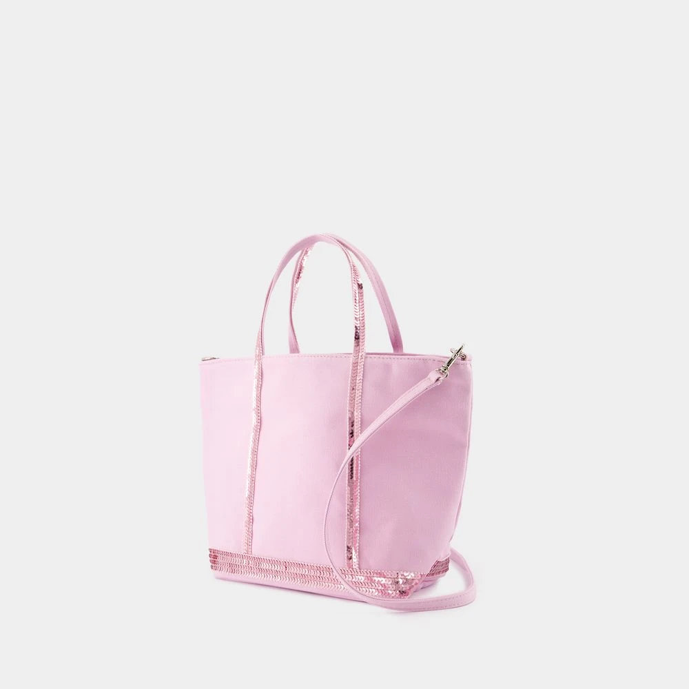 Vanessa Bruno Roze Katoenen Shopper Tas met Strass Pink Dames