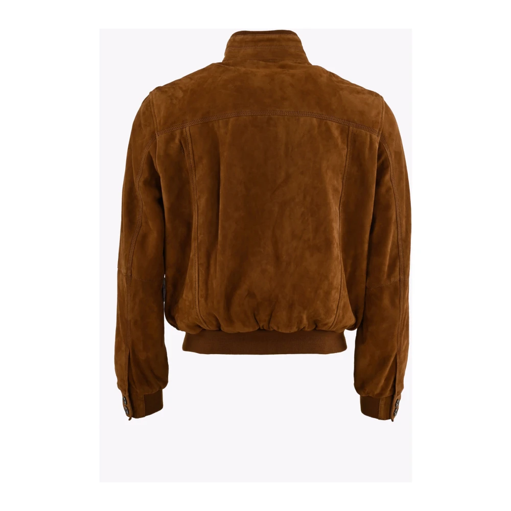 La Canadienne Fluweel Tabak Comfort Jas Brown Heren