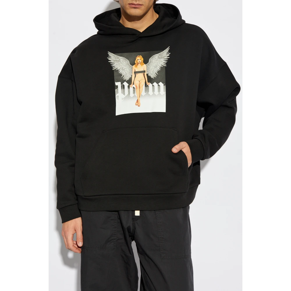 Palm Angels Oversized sweatshirt Black Heren