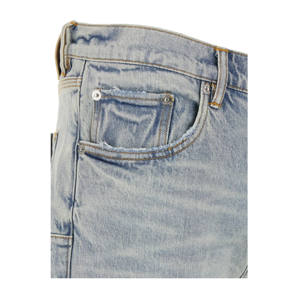 Purple Brand Lichtblauwe Denim Jeans met Logopatch Blue Heren
