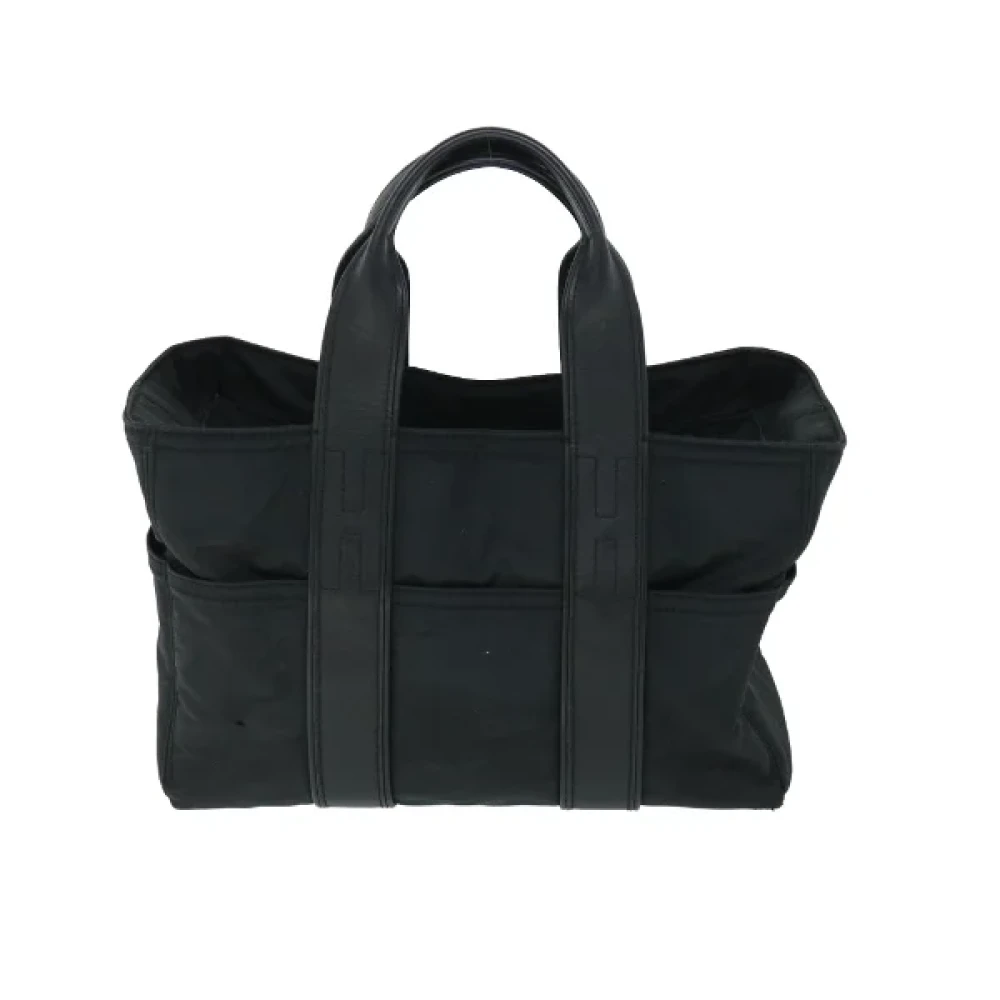 Hermès Vintage Pre-owned Nylon handbags Black Dames