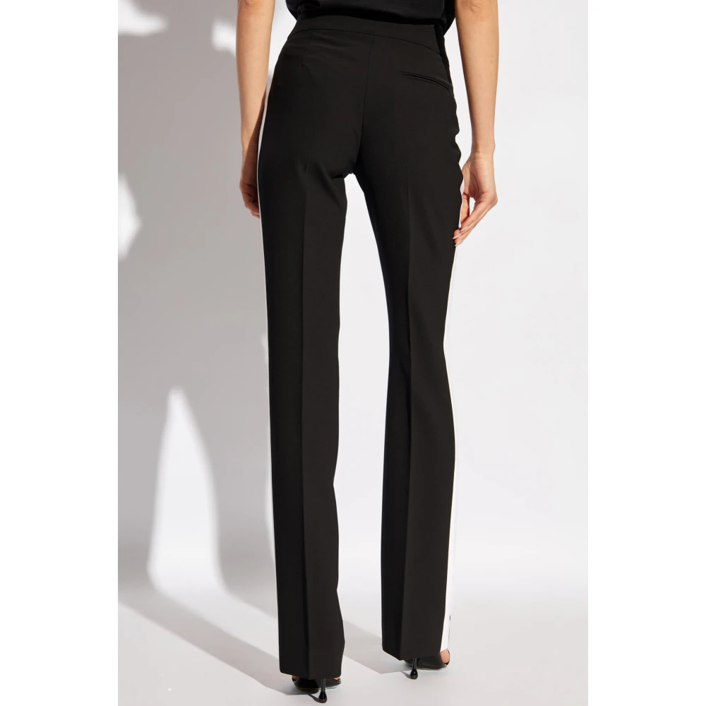 Moschino Broek met zijstrepen Black Dames