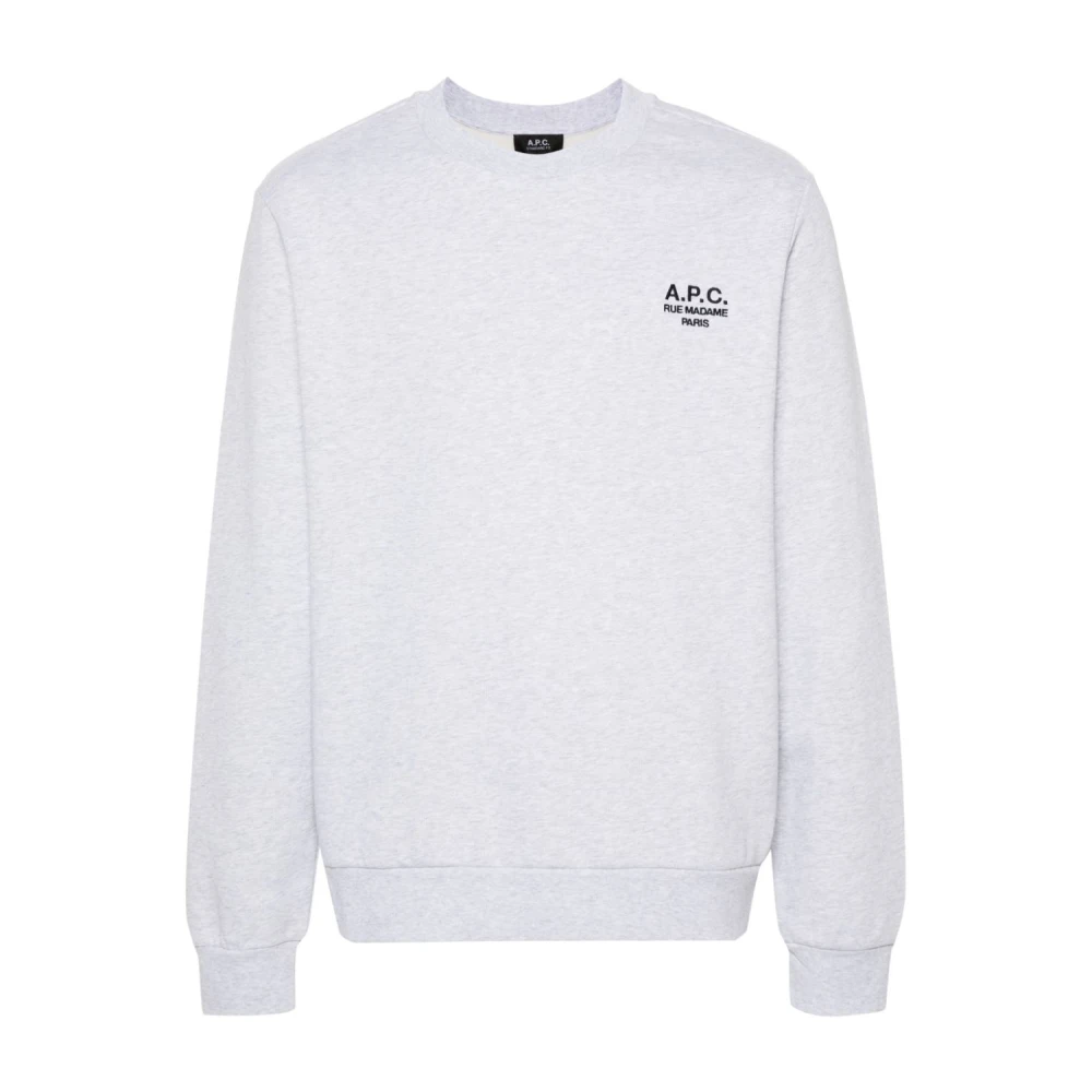 A.p.c. Men's Gray Sweatshirts, M, Grey Jumper Fashion