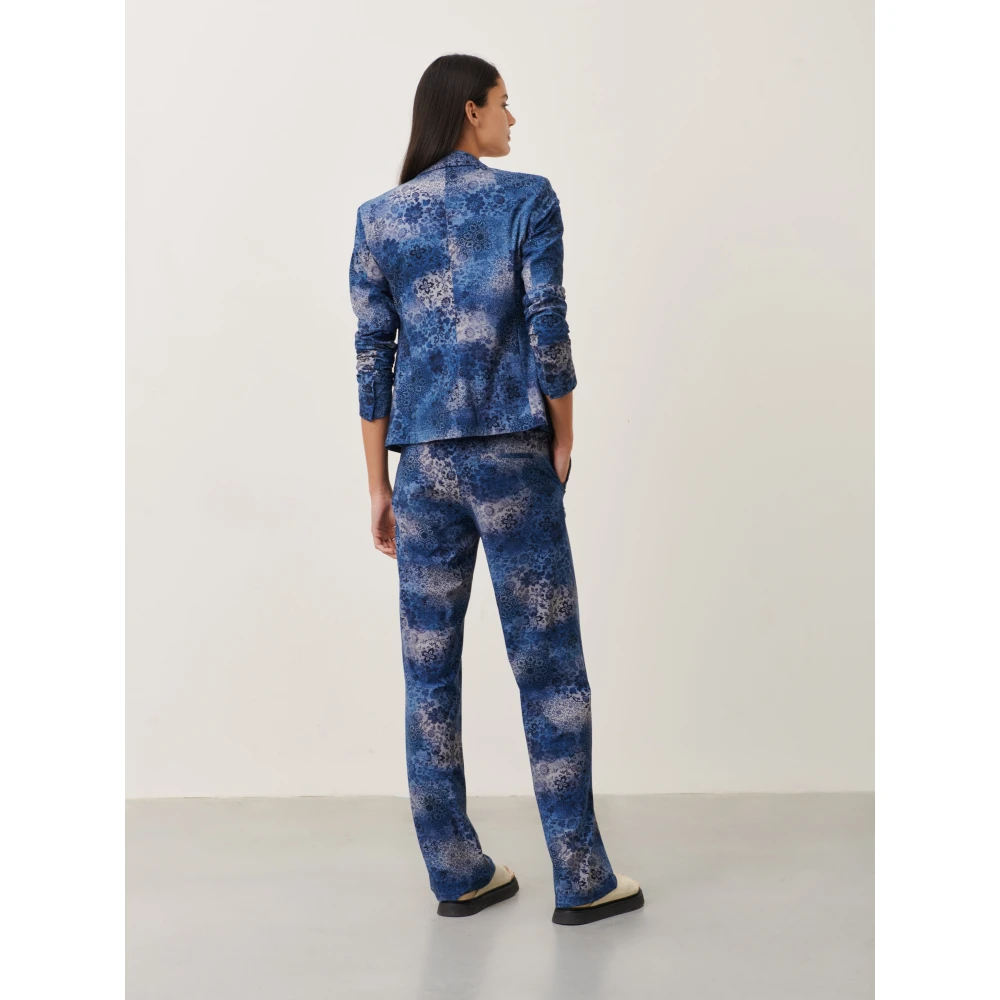 Jane Lushka Wide Trousers Blue Dames